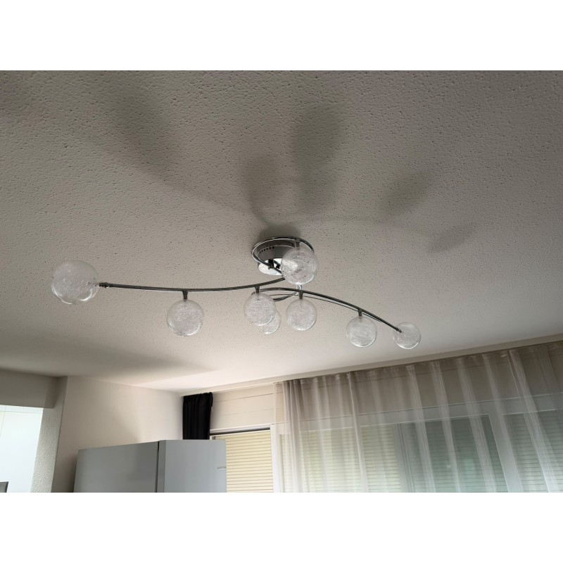 Moderne Deckenlampe mit Glas-Kugeln – elegante mehrflammige Designerleuchte