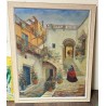 Gerahmtes Gemälde „Altstadt von Alicante“ – mediterranes Stadtmotiv mit spanischem Flair