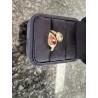 Exklusiver 18K-Gold Diamantring mit pinkem Tropfen-Diamant