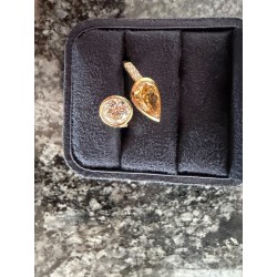 Luxuriöser 18K Gelbgold-Diamantring