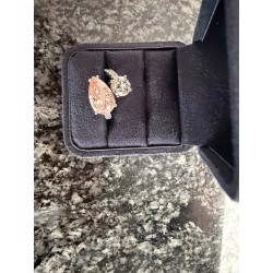 Exklusiver 18K Weissgold-Diamantring mit 5.51 ct Pink Diamond & 1.77 ct Brillant