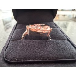Exklusiver 18K Weissgold-Diamantring mit 5.51 ct Pink Diamond & 1.77 ct Brillant