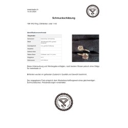 Exklusiver 18K Weissgold-Diamantring mit 2 Brillanten – 1.40 ct TW/VS – Schätzung vorhanden