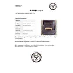 Exklusiver 18K Gold-Brillant-Alliancering