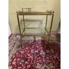 Antiker Barwagen aus Messing – eleganter Servierwagen mit Glasablagen & stilvoller Vintage-Optik
