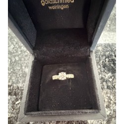 Eleganter 18K Naturdiamant-Ring mit 0.52ct & 0.43ct Brillanten – Feines Weiss / VS