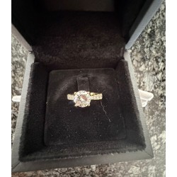Eleganter 18K Naturdiamant-Ring mit 0.52ct & 0.43ct Brillanten – Feines Weiss / VS