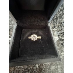 Eleganter 18K Naturdiamant-Ring mit 0.52ct & 0.43ct Brillanten – Feines Weiss / VS