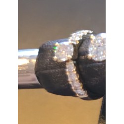 Eleganter 18K Naturdiamant-Ring mit 0.52ct & 0.43ct Brillanten – Feines Weiss / VS