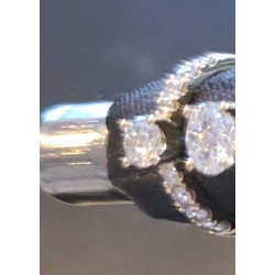 Eleganter 18K Naturdiamant-Ring mit 0.52ct & 0.43ct Brillanten – Feines Weiss / VS