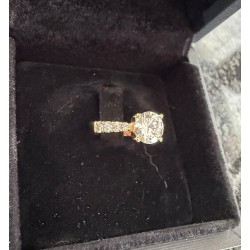 Hochwertiger 18K Naturdiamant-Ring mit 0.79ct & 0.43ct Brillanten – Feines Weiss / VS