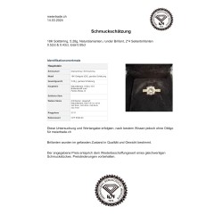 Eleganter 18K Naturdiamant-Ring mit 0.52ct & 0.43ct Brillanten – Feines Weiss / VS