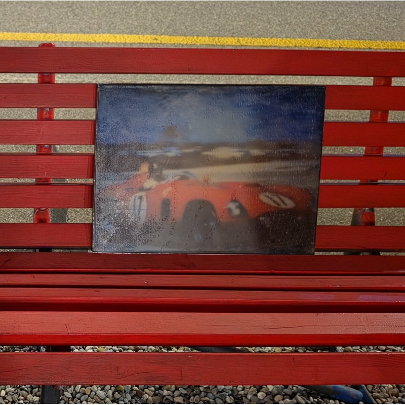 FERRARI 250 TESTA ROSSA – SIGNIERTES WACHSBILD, LIMITIERT 1/8